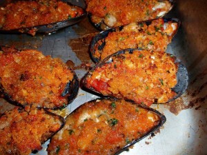 Cozze gratinate al pomodoro