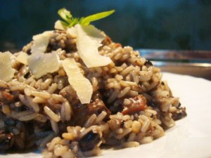 Risotto porcini e salsiccia