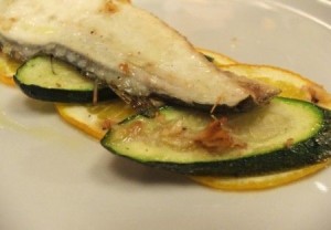 Orata con le zucchine